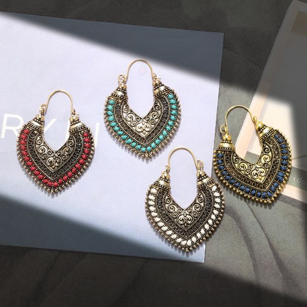 shuangshuo ethnic vintage carving hollow heart hoop earrings for women pendientes mujer brincos bohemian big hoops earrings, Golden;silver
shuangshuo ethnic vintage carving hollow heart hoop earrings for women pendientes mujer brincos bohemian big hoops earrings, Golden;silver