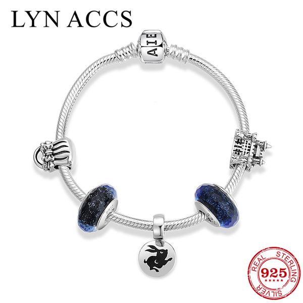 silver 925 jewelry fashion bracelets for women 925 sterling silver blue glass beads pendant charm bracelet party wedding jewelry, Golden;silver
silver 925 jewelry fashion bracelets for women 925 sterling silver blue glass beads pendant charm bracelet party wedding jewelry, Golden;silver