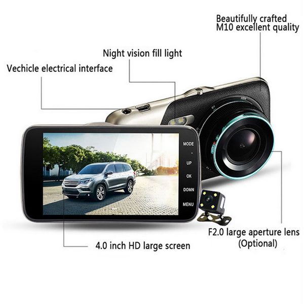 dvr 4 inch video recorder rear view dashboard camera registrator auto night vision dvrs camera dual lens full hd 1080p dash cam car
dvr 4 inch video recorder rear view dashboard camera registrator auto night vision dvrs camera dual lens full hd 1080p dash cam car