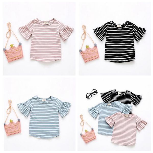 baby girls designer t-shirts girl summer striped flared sleeve t shirt kids cotton round collar blouse baby fashion short sleeve zyq285, Blue
baby girls designer t-shirts girl summer striped flared sleeve t shirt kids cotton round collar blouse baby fashion short sleeve zyq285, Blue