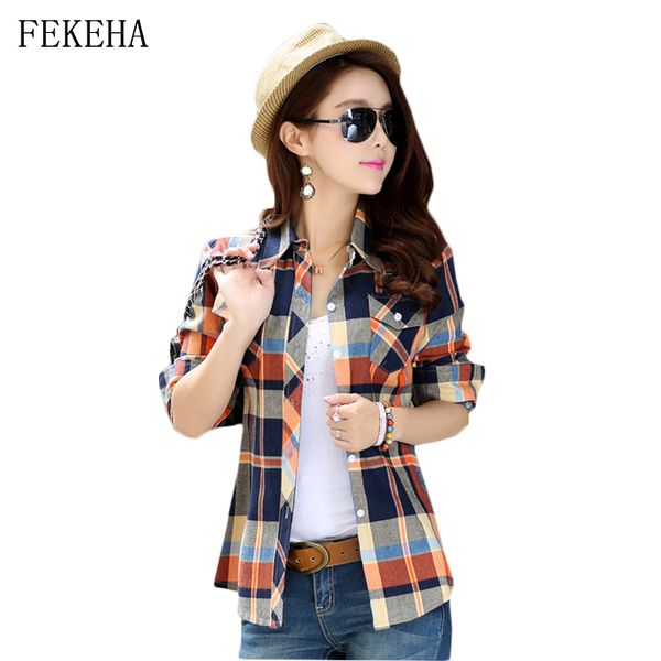 ladies 2020 spring new arrival plaid shirt women casual 100% cotton long sleeve blouses shirts clothing, White
ladies 2020 spring new arrival plaid shirt women casual 100% cotton long sleeve blouses shirts clothing, White
