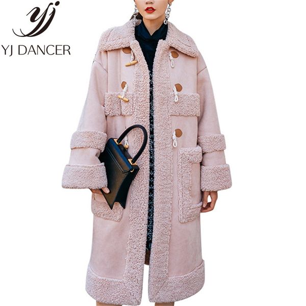 2018 winter women new thick long fur coat jacket horn buckle coat street trend straight solid color plush female fur yyy341, Black
2018 winter women new thick long fur coat jacket horn buckle coat street trend straight solid color plush female fur yyy341, Black