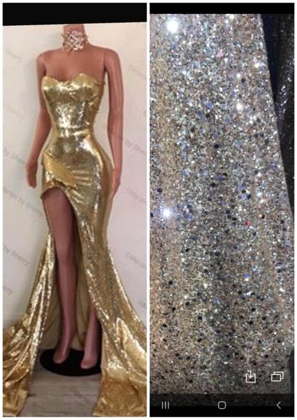 gold strqpless mermaid prom dresses high side split evening gown elegant long formal party bridesmaid dresses bc4010, Black
gold strqpless mermaid prom dresses high side split evening gown elegant long formal party bridesmaid dresses bc4010, Black