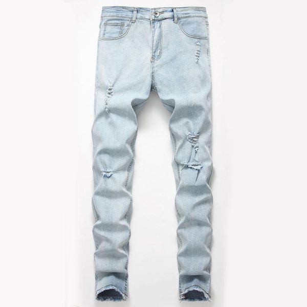 reppunk 2019 new jeans men high waist ripped skinny jeans tight male streetwear hiphop hole elastic skinny denim trousers, Blue
reppunk 2019 new jeans men high waist ripped skinny jeans tight male streetwear hiphop hole elastic skinny denim trousers, Blue
