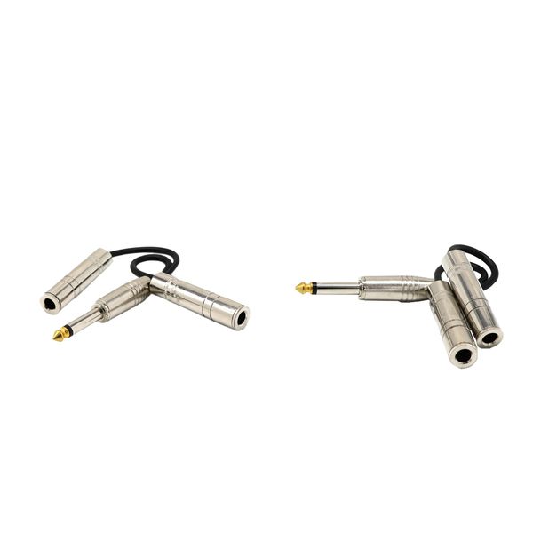2pcs 6.35mm male to dual 6.5mm female audio adapter convertor y splitter cable for electric guitar, bass, amplifier
2pcs 6.35mm male to dual 6.5mm female audio adapter convertor y splitter cable for electric guitar, bass, amplifier