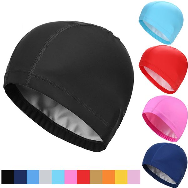 swimming cap waterproof polyester fabric protect ears long hair durable swim pool hat for adults kids training swim cap
swimming cap waterproof polyester fabric protect ears long hair durable swim pool hat for adults kids training swim cap