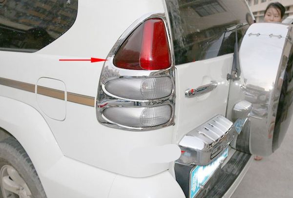 2x chrome rear light cover tail lamp frame trim for toyota prado fj120 2003-2009
2x chrome rear light cover tail lamp frame trim for toyota prado fj120 2003-2009