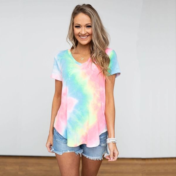 2020 women's gradient ribbon dyed short sleeve loose 2020 women's t-shirt gradient ribbon dyed short sleeve loose t-shirt, White
2020 women's gradient ribbon dyed short sleeve loose 2020 women's t-shirt gradient ribbon dyed short sleeve loose t-shirt, White