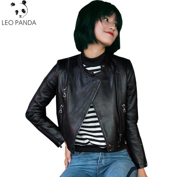 2019 spring superior quality genuine leather jacket sheepskin coat for women short motorcycle coat real leather jackets outwear, Black
2019 spring superior quality genuine leather jacket sheepskin coat for women short motorcycle coat real leather jackets outwear, Black