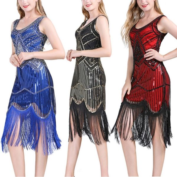 christmas party knee-length dress club sleeveless women retro sequin dance dress double v-neck sequined dress, Black;pink
christmas party knee-length dress club sleeveless women retro sequin dance dress double v-neck sequined dress, Black;pink
