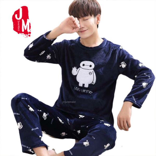 men pajamas winter spring long sleeve warm flannel sleepwear long pullover pant cartoon pajama set luxury nightwear, Black;brown
men pajamas winter spring long sleeve warm flannel sleepwear long pullover pant cartoon pajama set luxury nightwear, Black;brown