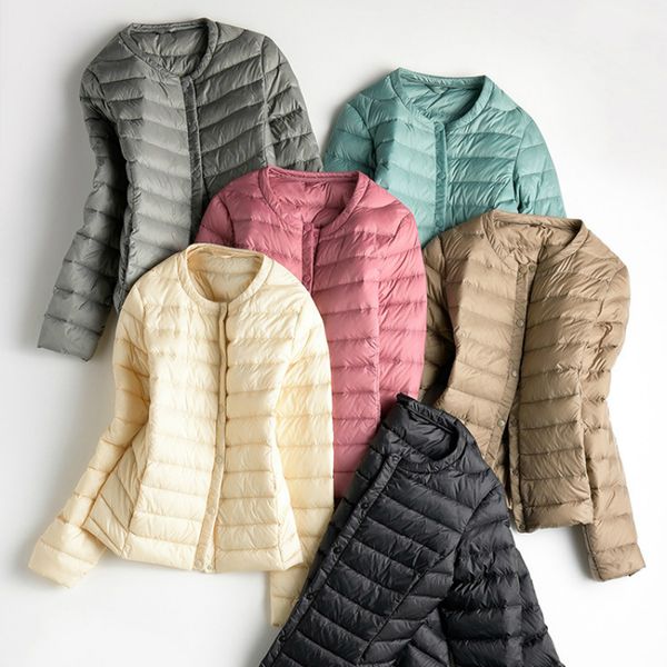 ladies lightweight down coat short wadded packable jacket autumn winter slim thin duck down jacket parka plus size coat, Black
ladies lightweight down coat short wadded packable jacket autumn winter slim thin duck down jacket parka plus size coat, Black
