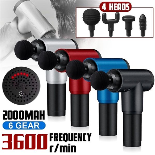 4 heads electric massage gun exercising muscle electric head body massager relaxation slimming shaping pain relief potable
4 heads electric massage gun exercising muscle electric head body massager relaxation slimming shaping pain relief potable