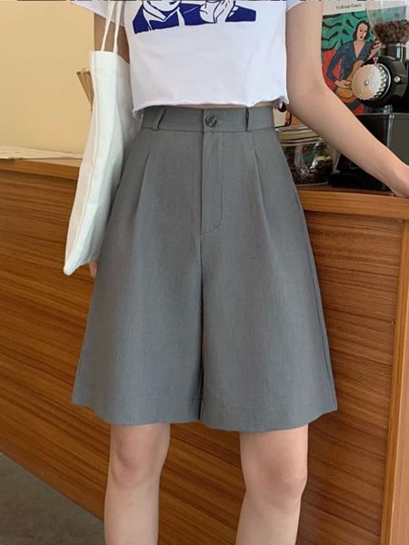 women's shorts women solid high waist clothes womens office lady pockets straight basic elegant for female, White;black
women's shorts women solid high waist clothes womens office lady pockets straight basic elegant for female, White;black