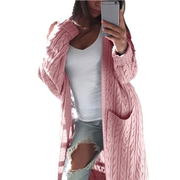 2018 fashion autumn winter women long sleeve knitted cardigan sweater women thick pocket pull femme sweaters feminine, White
2018 fashion autumn winter women long sleeve knitted cardigan sweater women thick pocket pull femme sweaters feminine, White