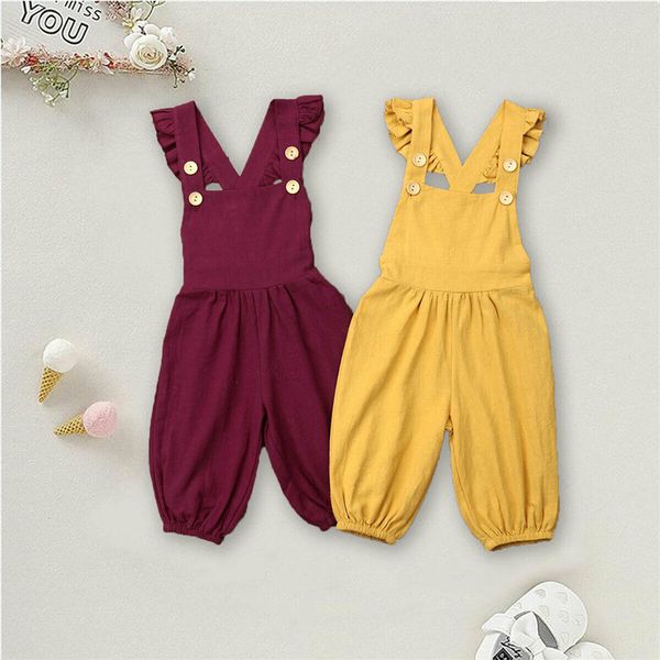 1-4y toddler kid baby girl casual cotton blend ruffle sleeve button bib pants sling bundle pants summer outfits girl clothes, Blue
1-4y toddler kid baby girl casual cotton blend ruffle sleeve button bib pants sling bundle pants summer outfits girl clothes, Blue