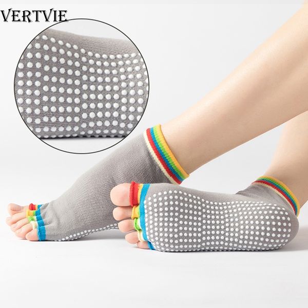 women yoga socks anti-slip cotton silicone five fingers 5toe socks ballet gym fitness sports cotton dance slippers, Black
women yoga socks anti-slip cotton silicone five fingers 5toe socks ballet gym fitness sports cotton dance slippers, Black