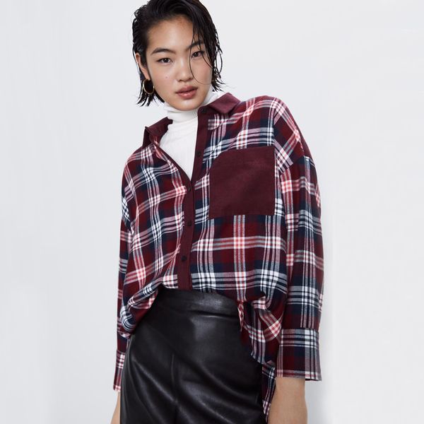 agong casual plaid printed blouses women fashion pockets buttons shirts women elegant turn down collar female ladies kh, White
agong casual plaid printed blouses women fashion pockets buttons shirts women elegant turn down collar female ladies kh, White