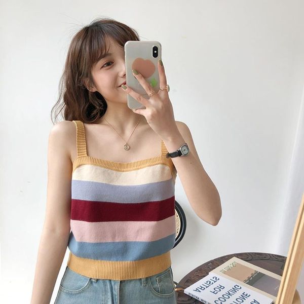 striped women casual bottoming sleeveless vest solid sling slim vest ladies singlets camisole cotton ladies thin, White
striped women casual bottoming sleeveless vest solid sling slim vest ladies singlets camisole cotton ladies thin, White