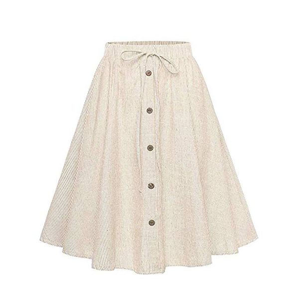 women summer skirt stripe single-breasted lace high waist plain skater flared skirt dropshipping skirts woman fashion 2019, Black
women summer skirt stripe single-breasted lace high waist plain skater flared skirt dropshipping skirts woman fashion 2019, Black