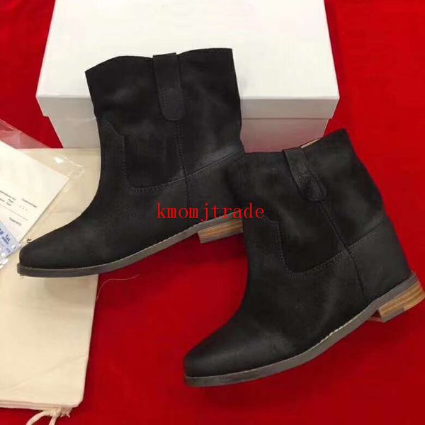 original box woman designer shoes black isabel leather suede marant ankle boots cluster paris runway handmade boots european size 35-40, Red;white
original box woman designer shoes black isabel leather suede marant ankle boots cluster paris runway handmade boots european size 35-40, Red;white