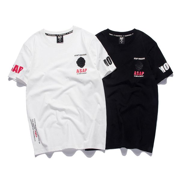 fashion men's summer short sleeve orangutan embroidered short sleeve round neck t-shirt, White;black
fashion men's summer short sleeve orangutan embroidered short sleeve round neck t-shirt, White;black