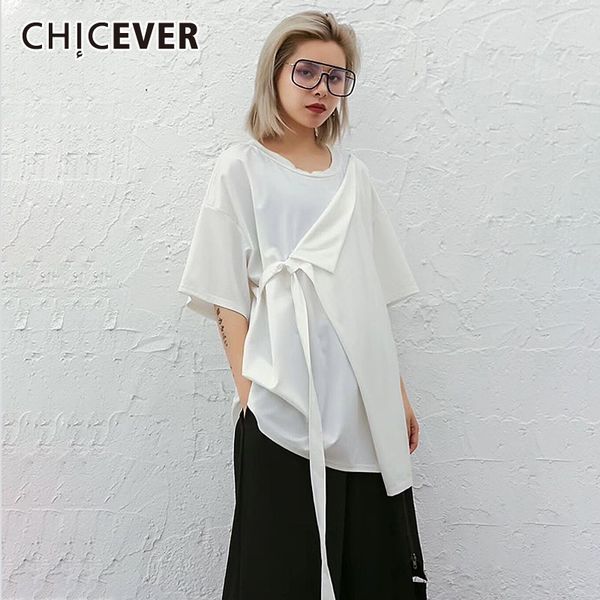 chicever summer casual solid женщины футболку patchwok узелок лук o шеи с коротким рукавом сыпучие plus размер женщины top одежда 2020 новый, White
chicever summer casual solid женщины футболку patchwok узелок лук o шеи с коротким рукавом сыпучие plus размер женщины top одежда 2020 новый, White