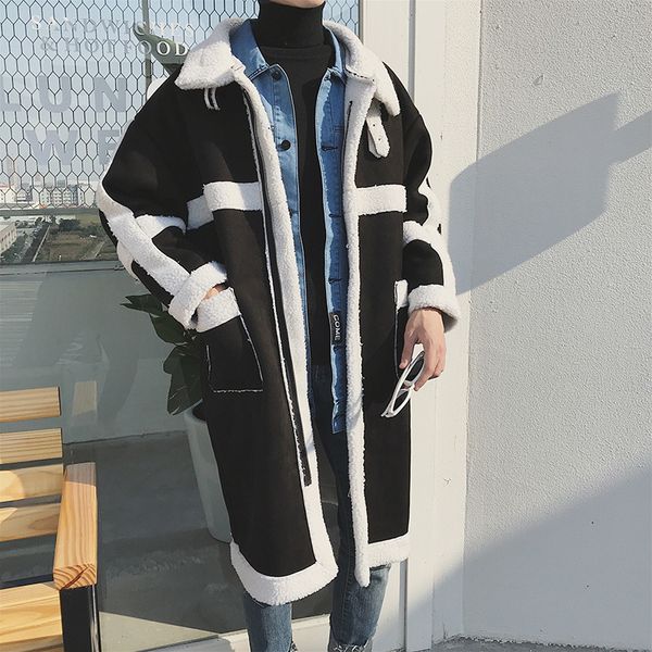 2019 men's fashion casual parkas loose thicken cotton-padded clothes cashmere long coats lamb overcoat in warm windbreaker m-2xl, Black
2019 men's fashion casual parkas loose thicken cotton-padded clothes cashmere long coats lamb overcoat in warm windbreaker m-2xl, Black