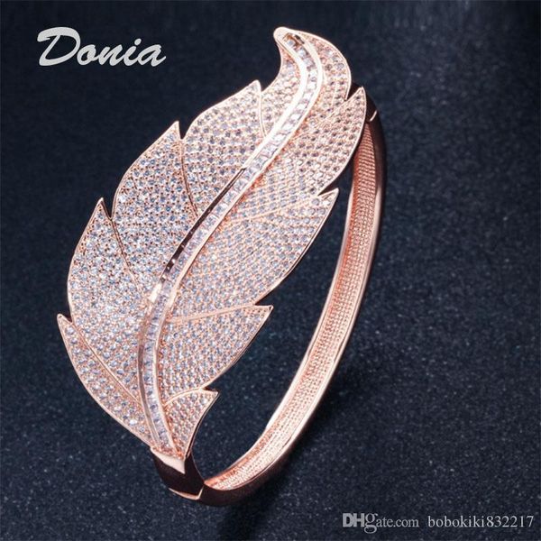 donia jewelry three color electroplating exaggerated luxury micro inlaid zircon leaves adjustable bracelet personalized birthday gift, Black
donia jewelry three color electroplating exaggerated luxury micro inlaid zircon leaves adjustable bracelet personalized birthday gift, Black