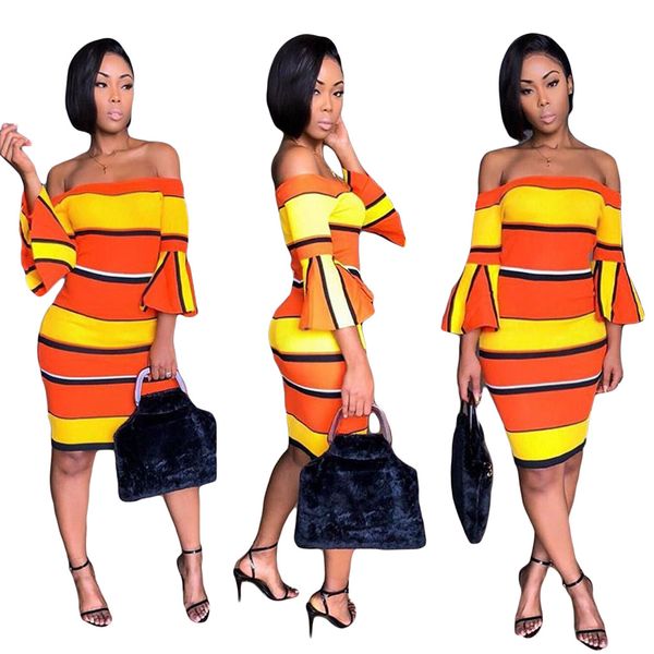 yellow orange stripe bandage dress women slash neck long flare sleeve bodycon dress casual off shoulder backless mini dress nzk-1625, White;black
yellow orange stripe bandage dress women slash neck long flare sleeve bodycon dress casual off shoulder backless mini dress nzk-1625, White;black