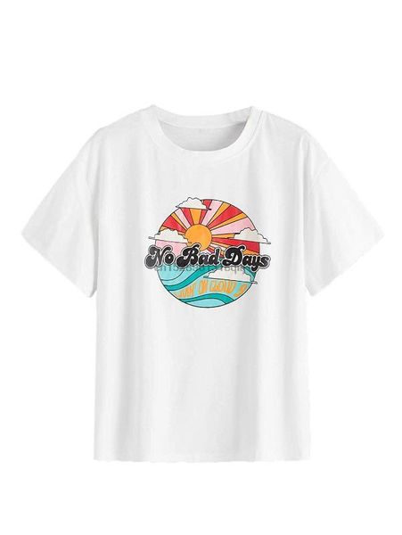 women's casual summer short sleeve graphic and letter print tee t-shirt, White;black
women's casual summer short sleeve graphic and letter print tee t-shirt, White;black