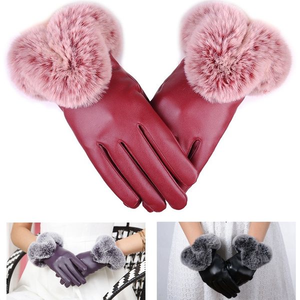 fur warm finger gloves pu leather women gloves black purple red mittens winter full finger fur wrist gloves girls gifts, Blue;gray
fur warm finger gloves pu leather women gloves black purple red mittens winter full finger fur wrist gloves girls gifts, Blue;gray