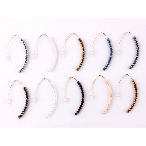 fashion brass metal wire glass beaded thread drop earrings for women unique summer fashion jewelry, Silver
fashion brass metal wire glass beaded thread drop earrings for women unique summer fashion jewelry, Silver
