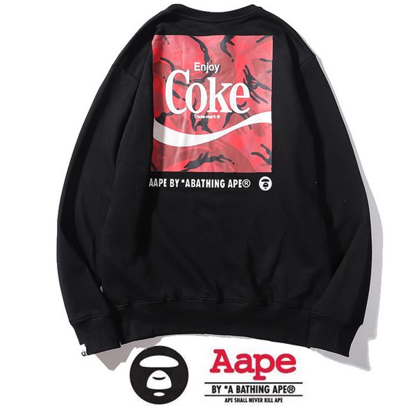 2019 autumn new style japanese style street ape head one piece looped pile crew neck pullover hoody printed couples, Black
2019 autumn new style japanese style street ape head one piece looped pile crew neck pullover hoody printed couples, Black