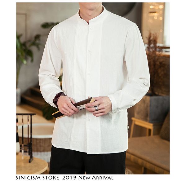 men's casual shirts sinicism store men summer solid vintage linen 2021 mens loose fashion shirt male white long sleeve plus size, White;black
men's casual shirts sinicism store men summer solid vintage linen 2021 mens loose fashion shirt male white long sleeve plus size, White;black
