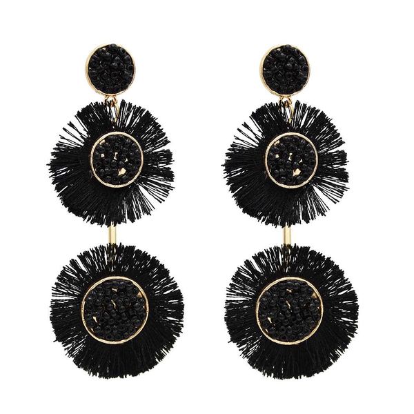 earrings europe and the united states new handmade bohemian tassel earrings fashion versatile temperament double circle street shooting, Silver
earrings europe and the united states new handmade bohemian tassel earrings fashion versatile temperament double circle street shooting, Silver