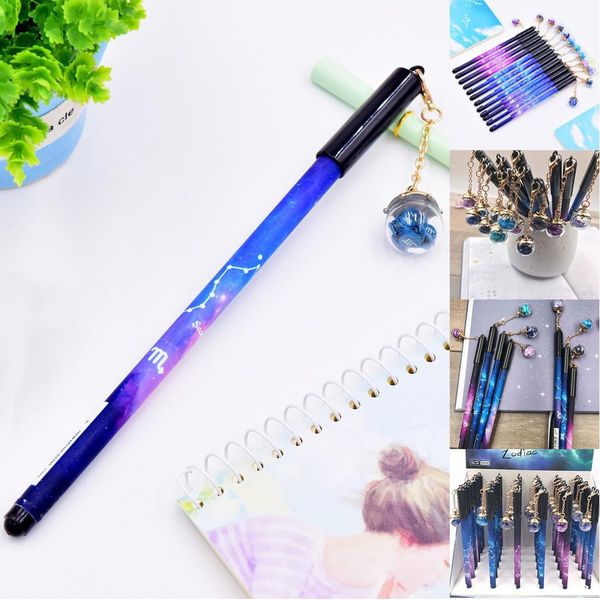 cute twelve constellations pendant gel pen black ink study, work 16cm/6.3inch plastic pen stationery
cute twelve constellations pendant gel pen black ink study, work 16cm/6.3inch plastic pen stationery