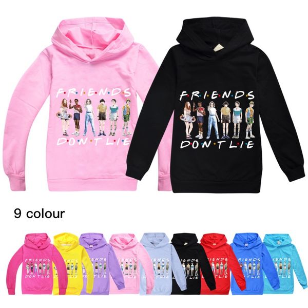 stranger things kids long sleeve hoodies boy/girl teen kids sweatshirt jacket hooded coat cotton clothing friend dont lie, Black
stranger things kids long sleeve hoodies boy/girl teen kids sweatshirt jacket hooded coat cotton clothing friend dont lie, Black