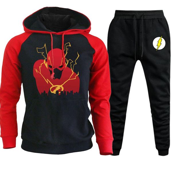 men hooded raglan sportswear autumn winter 2019 new casual streetwear the flash man suit male fleece hoodie+pants 2 piece set, Gray
men hooded raglan sportswear autumn winter 2019 new casual streetwear the flash man suit male fleece hoodie+pants 2 piece set, Gray