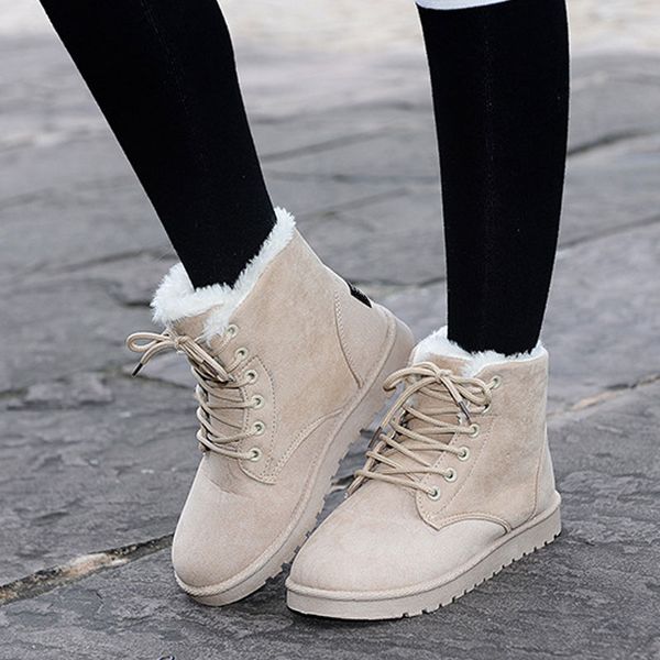 big size ankle boots for women casual fur winter women snow boot plush lace-up warm cotton ladies winter shoes bota mujer dst903, Black
big size ankle boots for women casual fur winter women snow boot plush lace-up warm cotton ladies winter shoes bota mujer dst903, Black