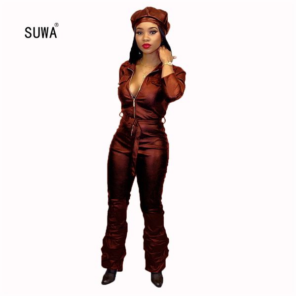 moto & biker style solid color leather sashes pleated jumpsuit high street ladies front zip up romper catsuit 3 color, Black;white
moto & biker style solid color leather sashes pleated jumpsuit high street ladies front zip up romper catsuit 3 color, Black;white