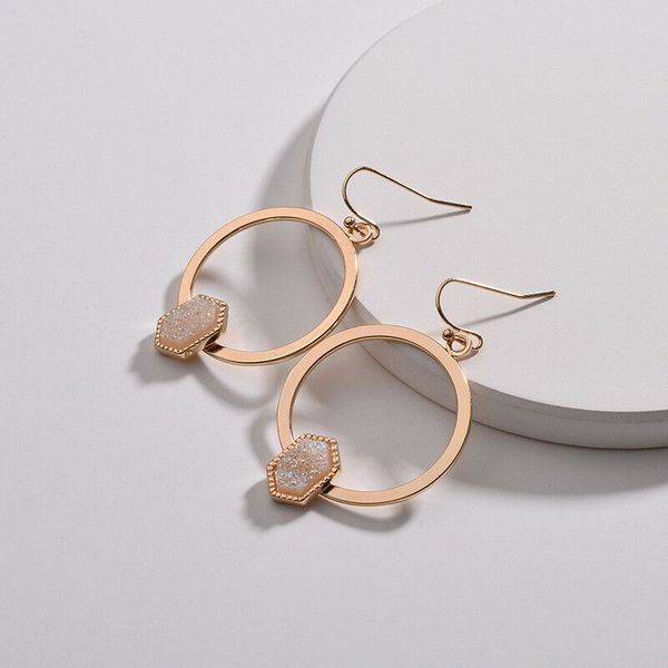 fashion 2020 spring summer new trendy resin druzy hexagon oval circle earrings imitation crystal stone earings jewelry for women, Silver
fashion 2020 spring summer new trendy resin druzy hexagon oval circle earrings imitation crystal stone earings jewelry for women, Silver