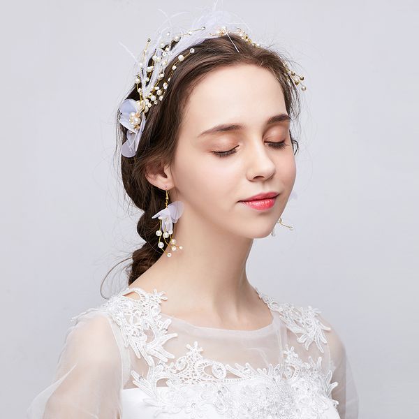 super fairy bride headdress korean white wedding accessories wedding jewelry 2019 new fairy hairdressing suit, Golden;white
super fairy bride headdress korean white wedding accessories wedding jewelry 2019 new fairy hairdressing suit, Golden;white