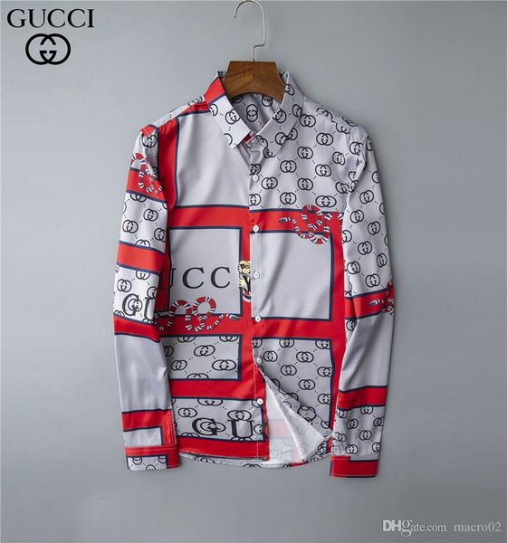 2020 men's casual print lapel slim long sleeve luxury logo shirt european and american fashion brand trend shirt -b, White;black
2020 men's casual print lapel slim long sleeve luxury logo shirt european and american fashion brand trend shirt -b, White;black