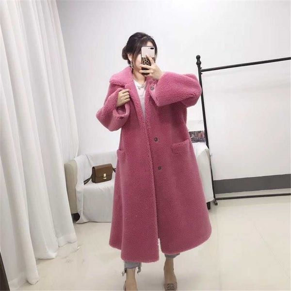 ur 2019 new fashion pink wool particles coats for women winter female long coat with pockets real fur coat with lapel collar, Black
ur 2019 new fashion pink wool particles coats for women winter female long coat with pockets real fur coat with lapel collar, Black