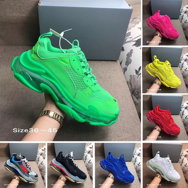 with designer 17fw triple s adds a clear bubble midsole sneakers mens women neon green luxury increasing brand casual dad shoes
with designer 17fw triple s adds a clear bubble midsole sneakers mens women neon green luxury increasing brand casual dad shoes