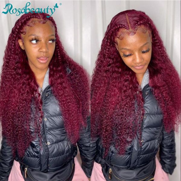 rosabeauty deep wave lace front human hair wig pre plucked water curly brazilian colored burgundy frontal wigs for black women, Black;brown
rosabeauty deep wave lace front human hair wig pre plucked water curly brazilian colored burgundy frontal wigs for black women, Black;brown