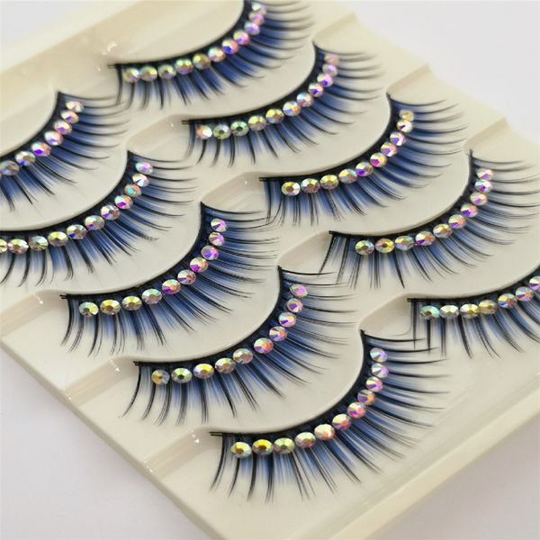 blue eyelashes with diamond for latin dance 5pairs dramatic thick false lashes synthetic hair stage makeup factoy direct sale
blue eyelashes with diamond for latin dance 5pairs dramatic thick false lashes synthetic hair stage makeup factoy direct sale
