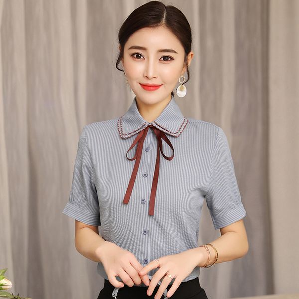 figure rong 2018 summer new style korean-style sweet lace-up elegant short-sleeved shirt women's by age base shirt fashion, White
figure rong 2018 summer new style korean-style sweet lace-up elegant short-sleeved shirt women's by age base shirt fashion, White