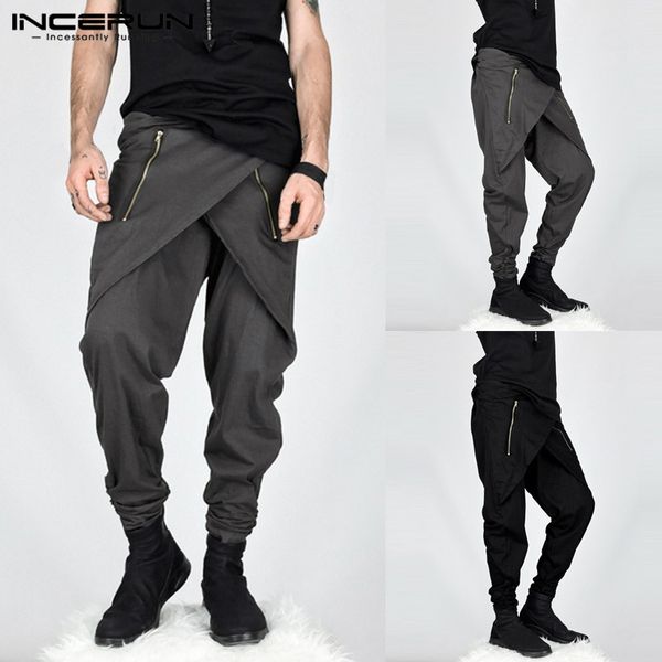 incerun new fashion men harem pants irregular zipper trousers men hip-hop streetwear casual pants joggers loose pantalon s-5xl, Black
incerun new fashion men harem pants irregular zipper trousers men hip-hop streetwear casual pants joggers loose pantalon s-5xl, Black